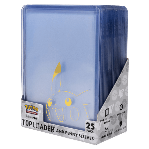 UP Set 25 Top Loader and Peeny Sleeves Pikachu