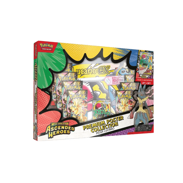 Pokémon TCG Ascended Heroes Mega Lucario Poster Collection Español