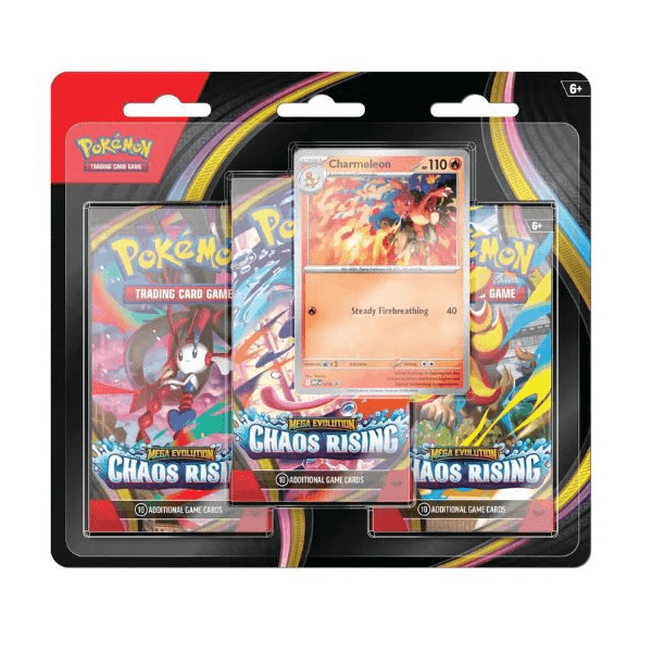 Chaos Rising 3 pack PREVENTA Pokémon TCG Chaos Rising Tripack Blister Ingles