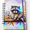 Cuaderno de Mapache sobre Rama con Elastico