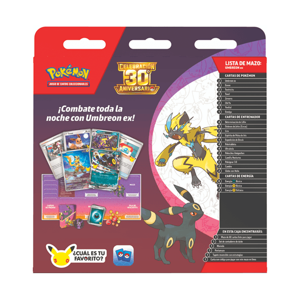 PREVENTA Pokémon 30 Aniversario Mazo de Combate Ingles