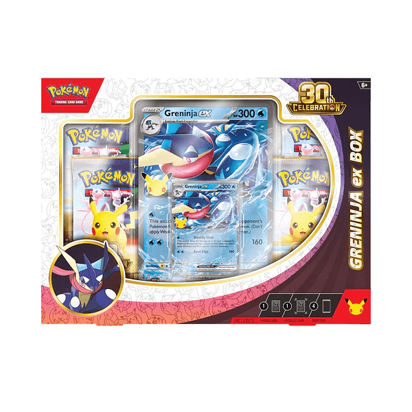 Greninja ex Box PREVENTA Pokémon 30 aniversario Greninja ex Box Ingles