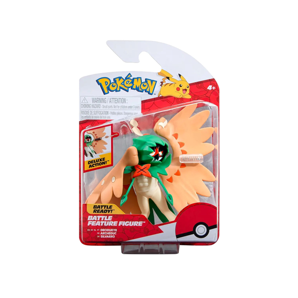 Figura Decidueye Pokémon Jazwares 11 cm con funciones de batalla