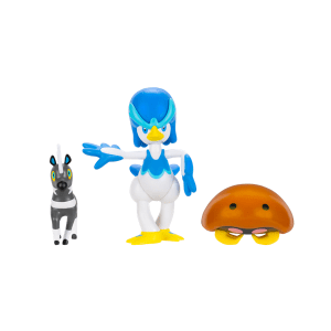 Pokemon Pack 3 Figuras - Blitzle + Quaxwell + Kabuto