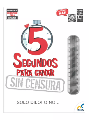 5 SEGUNDOS Juego de Mesa Adultos 5 Segundos para Ganar sin Censura
