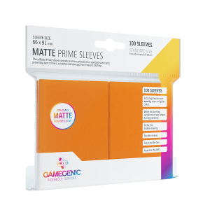 SLEEVES MATTE PRIME SLEEVES NARANJO (100)