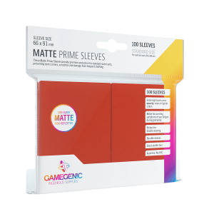 SLEEVES MATTE PRIME SLEEVES ROJAS (100)